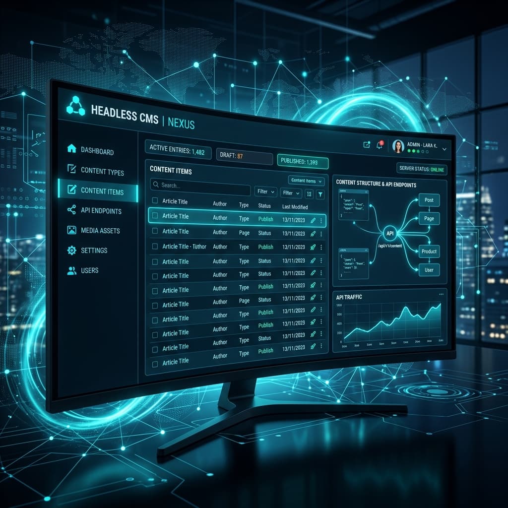 Futuristic CMS - Panel de administración headless con Sanity y GraphQL