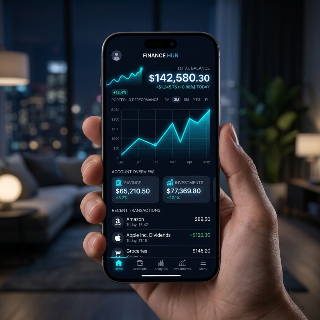 Mobile Finance - App fintech desarrollada con React Native y Firebase